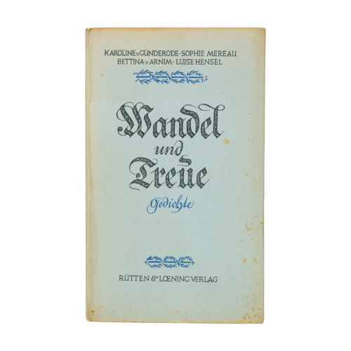 Buch - Arnim Hensel Wandel und Treue Rütten & Loening