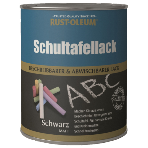 Rust-Oleum Schultafellack Wandbeschichtung Farbe Schwarz 750 ml